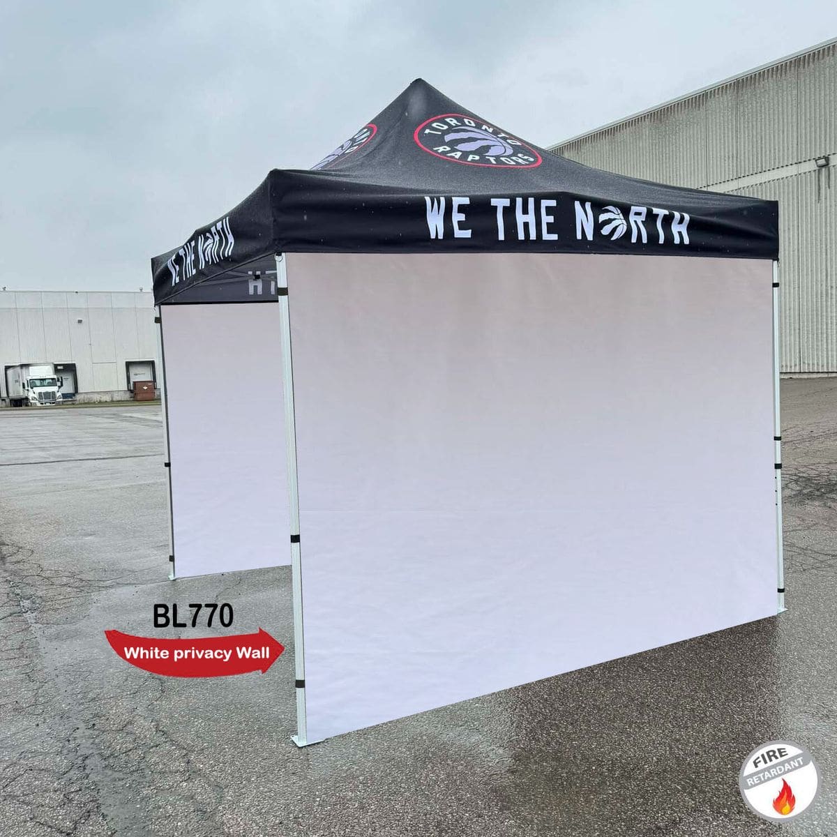 Privacy Wall for 10×10 Tent, White, Blank