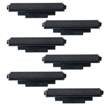 Casio IR-72 INK ROLLER Ribbons 6-PACK Black