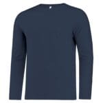 custom printed true navy sweater ATC8015 - EUROSPUN RING SPUN LONG SLEEVE TEE