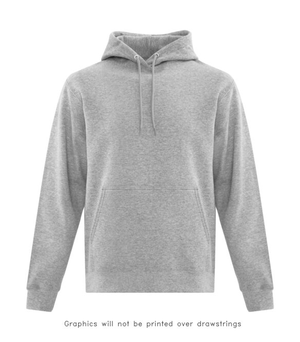 custom printed hoodie ATCF2500 - EVERYDAY FLEECE HOODED SWEATSHIRT athletic grey