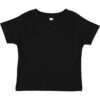 custom printed baby clothing and apparel 3301 - Toddler Tee black