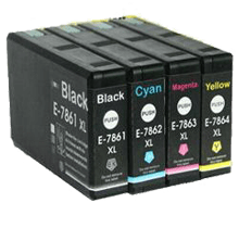 Printwell - EPSON T786XL120 T786XL220 T786XL320 T786XL420 INK INKJET BLACK CYAN MAGENTA YELLOW