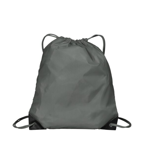 custom printed gym bag with ropes B120 - CINCH PACK grey