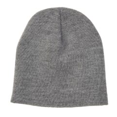 custom printed apparell hat C105 - KNIT SKULL CAP oxford grey