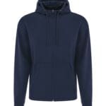 F2004 - GAME DAY FLEECE FULL ZIP HOODED SWEATSHIRT custom printed apparel hoodie F2004 - GAME DAY FLEECE FULL ZIP HOODED SWEATSHIRT true navy with words