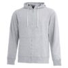 custom print add your personalize brand on apparel hoodie- F2019 - ACADEMY FULL ZIP HOODIE grey