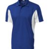 custom printed golf apparel S4001 - COAL HARBOUR SNAG RESISTANT COLOUR BLOCK SPORT SHIRT true royal blue white