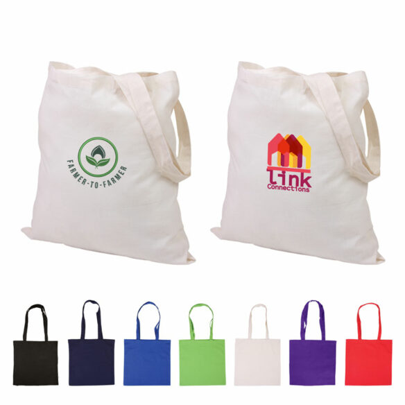 custom printed customized personalized branded totes BG407 - Basic Cotton Tote bag-color selection