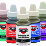 flash stamp ink bottles all colours