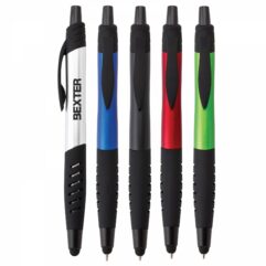 custom printed branded personalized : damian BALLPOINT PEN and stylus all colours with logos