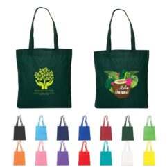 custom printed non-woven tote bags made by Printwell Canada