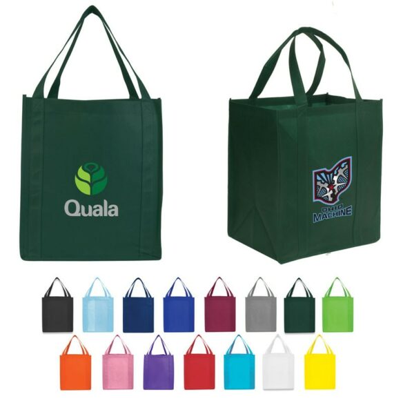 custom printed woven tote bags made by Printwell Canada