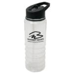 custom printed drinkware 1463 Busrel -Plastic Sport Bottle 24oz. - black