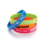 customized custom printed silicone bracelet (set)