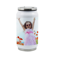 custom printed personalized kids 12 oz stainless steel water bottle with straw