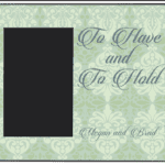 Custom printed Offset Picture Frame Template