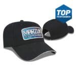 Custom personalized branded I5015 - Value Series – Sandwich Visor Cap with example embroidery