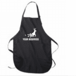 a100 flat custom printed apron with logo