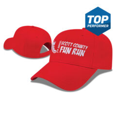custom printed branded or personalized embroidery hat X300 - X-Value Structured X-tra Value Cap - red product photo