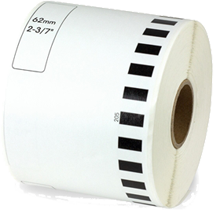 BROTHER DK-2205 Die-Cut Continuous Length Paper Tape Black on White