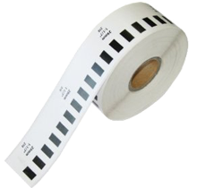 BROTHER DK-2210 Die-Cut Continuous Length Paper Tape Black on White
