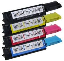 DELL 3000 Laser Toner Cartridge Set Black Cyan Yellow Magenta