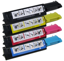 DELL 3010 Laser Toner Cartridge Set Black Cyan Yellow Magenta