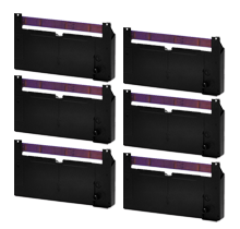 EPSON ERC-18P Purple Ribbon Cartridge 6 Pack