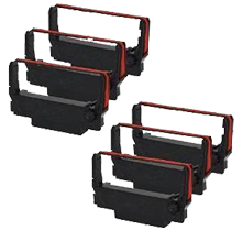 EPSON ERC-30BR Ribbons 6-PACK Black / Red