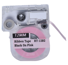EPSON LC-4PBK5 Ribbon Tape Black on Pink 12MM / 1.5″ – 5M / 16FT