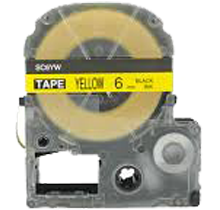 EPSON SC6YW (LC-2YBW) Label Tape Maker Black on Yellow