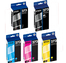 ~Brand New Original EPSON T273 INK / INKJET Cartridge Set Photo Black Black Cyan Magenta Yellow