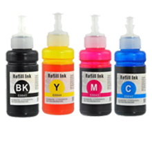 EPSON 664 Dye INK / INKJET Bottle Set Black Cyan Magenta Yellow