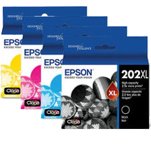 ~Brand New Original Epson T202XL (202) High Yield INK / INKJET Cartridge Set Black Cyan Magenta Yellow