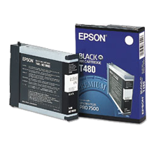~Brand New Original EPSON T480011 Ink / Inkjet Cartridge Black