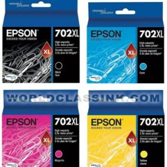 ~Brand New Original OEM-EPSON T702XL High Yield INK/INKJET Cartridge Set Black Cyan Magenta Yellow