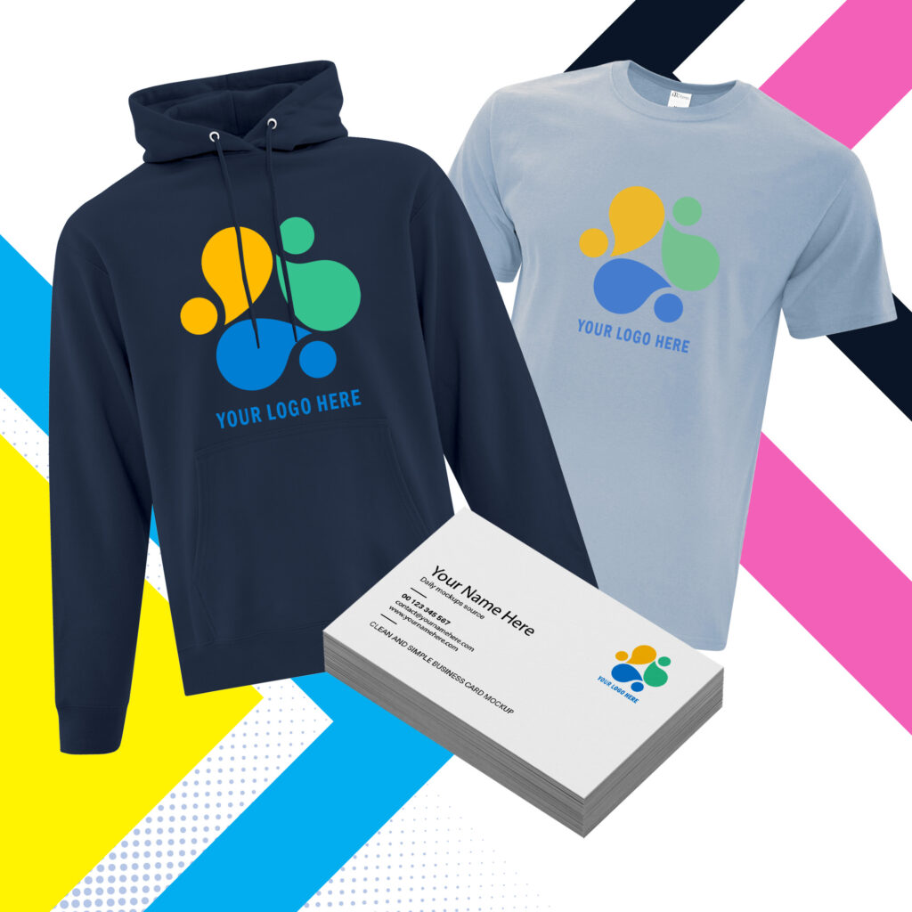 add your logo to your own custom clothing and business cards