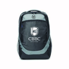 CBBC Career College Custom Printed BG330 - Grey Backpack Bag