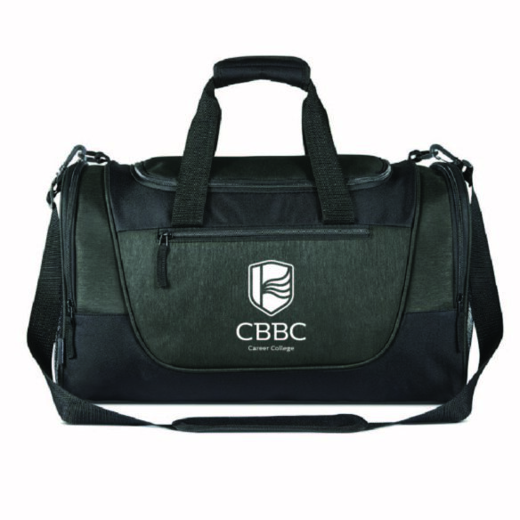 CBBC Career College Custom Printed BG650 - Heather Dark Grey Gym Duffel Bag