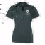 CBBC Career College custom printed polo for ladies front