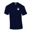 Willis College - Gildan 5000 - Navy custom polo golf shirt front