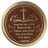 Baptism Commemorative Milestone Coin ( Copper, Tails)