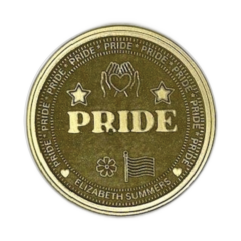 Pride Coin (Brass, Heads)