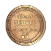 retirement commemorative milestone coin (copper, heads)