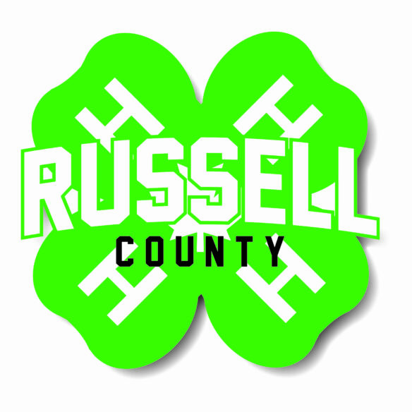 RUSSELL COUNTY SHAPE CUT LOGO STICKER