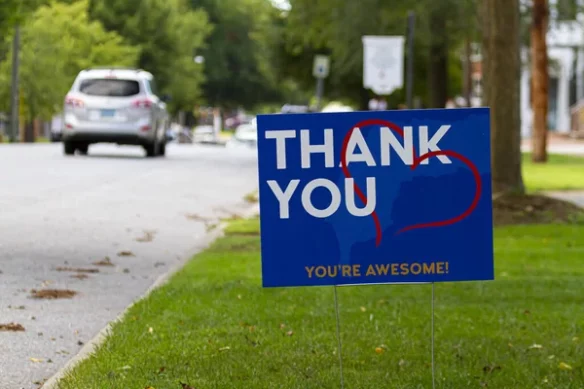 Lawn Sign with H Stand