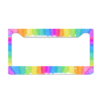 License Plate Cover with rainbow