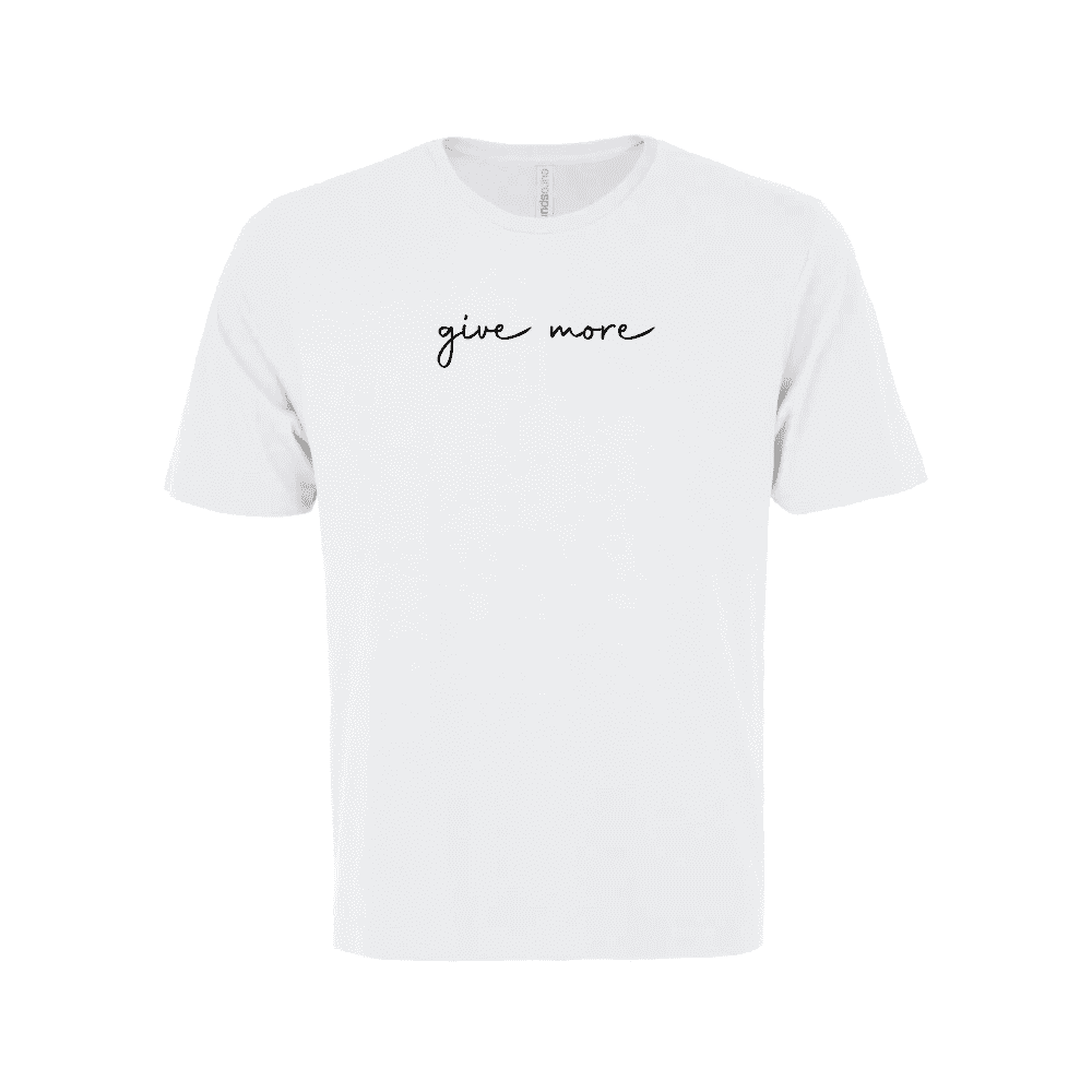 ATC8000 Give More Unisex Crewneck TShirt – 1 Line