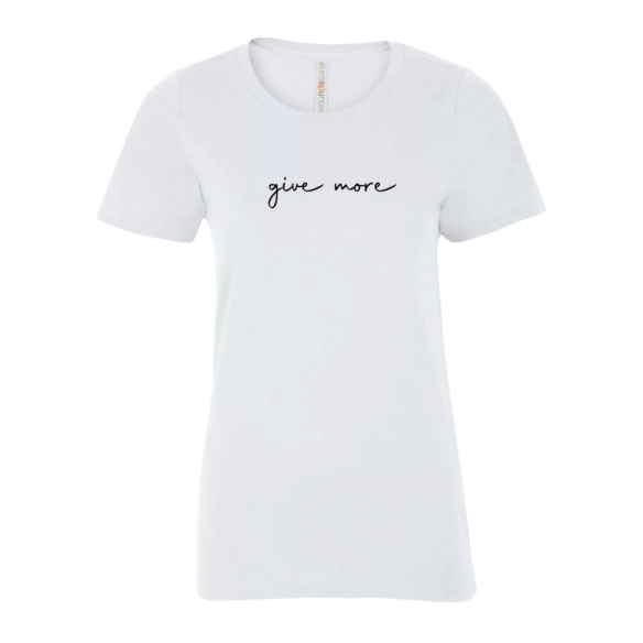 ATC8000L Give More Ladies Crewneck TShirt - 1 Line