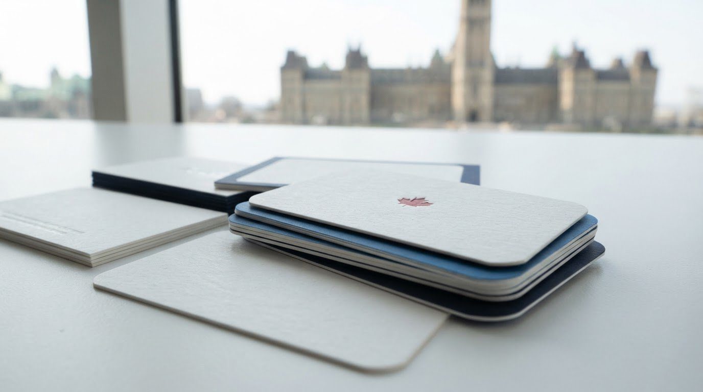 Minimalist business card ideas for choosing a clean, tactile design